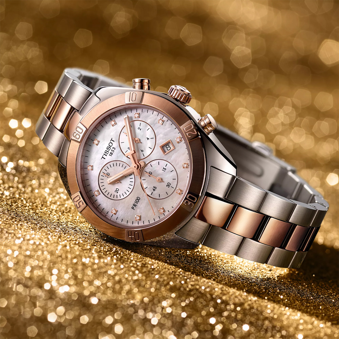 Tissot T-Classic PR 100 Sport Chic Chronograph 38mm