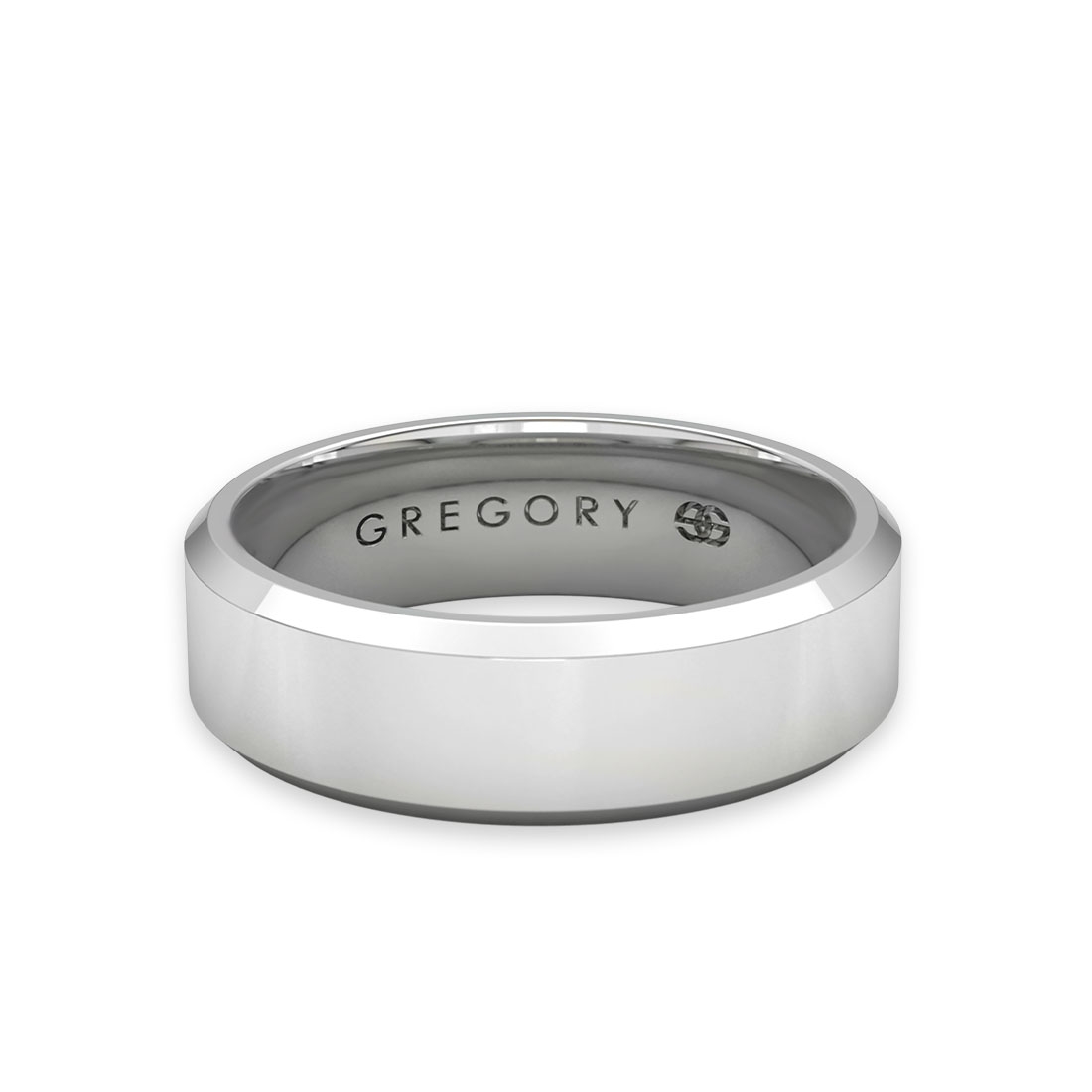 White Gold Classic Wedding Band