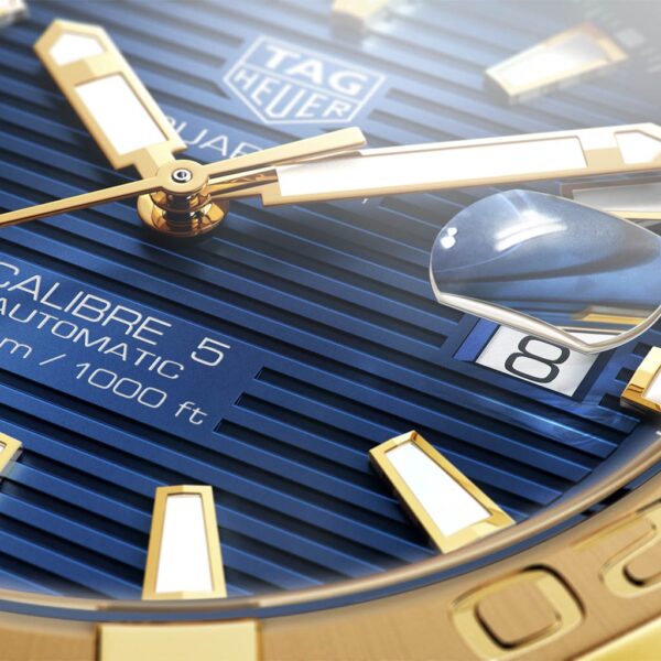 TAG Heuer Aquaracer Calibre 41mm blue dial. Model WBD2120.BB0930