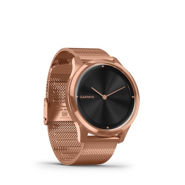 Garmin Vivomove Luxe 42mm Rose Gold Milanese Band 010-02241-04