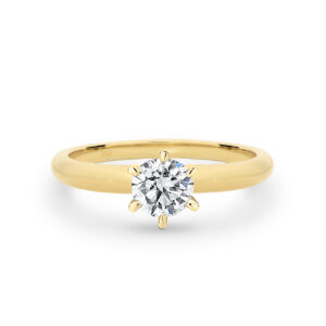 0.40ct Round Brilliant Solitaire Diamond Engagement Ring in 18K Yellow Gold
