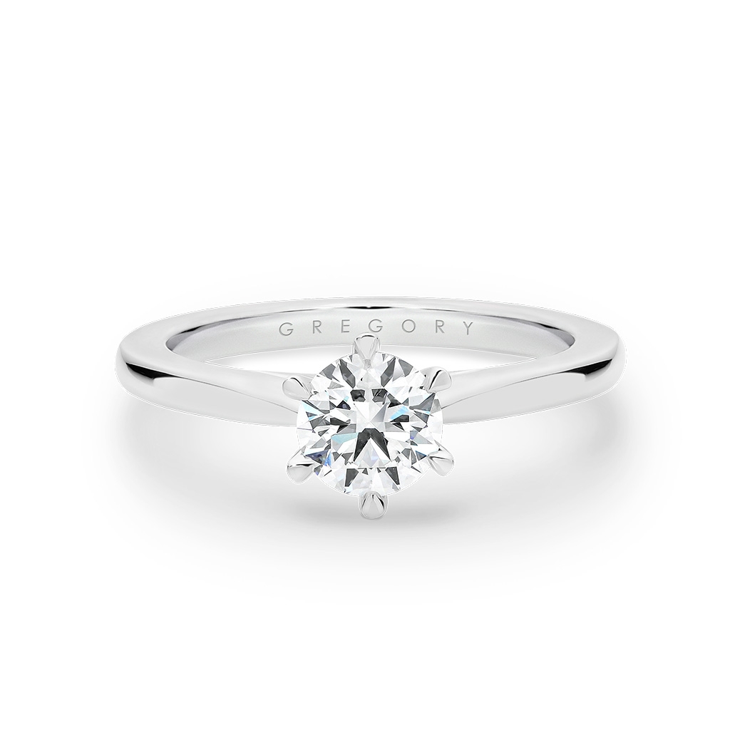 Round Brilliant Solitaire Diamond Engagement Ring