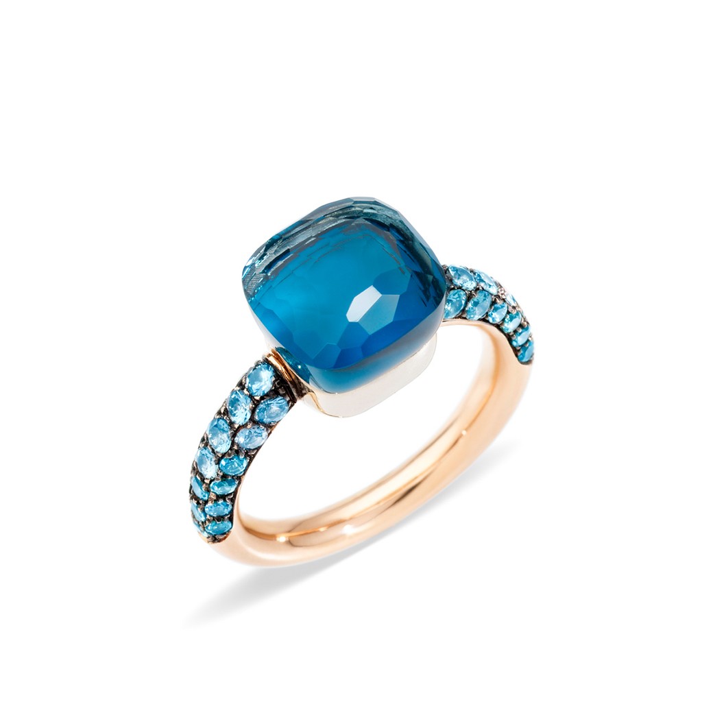 Pomellato Nudo London Blue Topaz & Turquoise