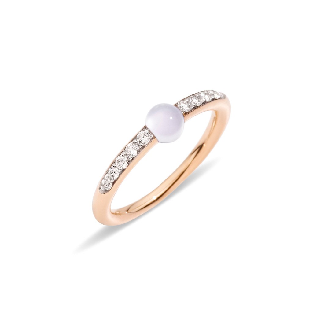 Pomellato M'ama Non M'ama Moonstone and Diamond Ring