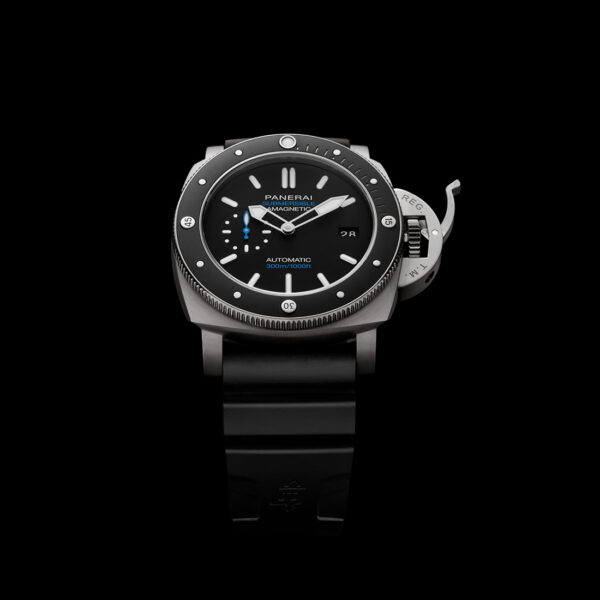 Panerai Submersible Amagnetic 47mm Black Rubber Strap | PAM01389