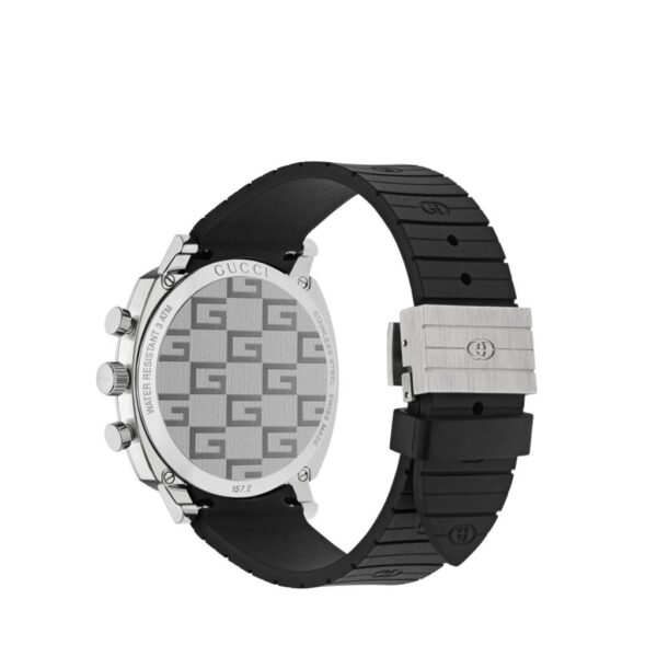 Gucci Grip 40mm Black rubber strap- YA157301