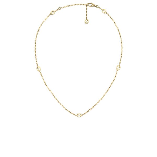 Gucci Interlocking G Necklace in Yellow Gold | YBB629901001