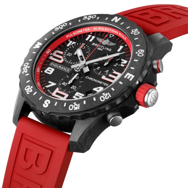 Breitling Endurance Pro SuperQuartz Breitlight 44mm Red Band Watch