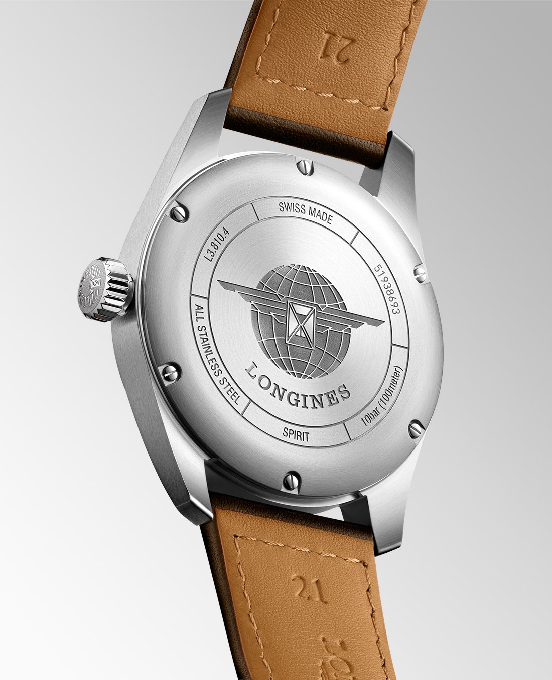 Longines Spirit 40mm watch. Model: L38104530