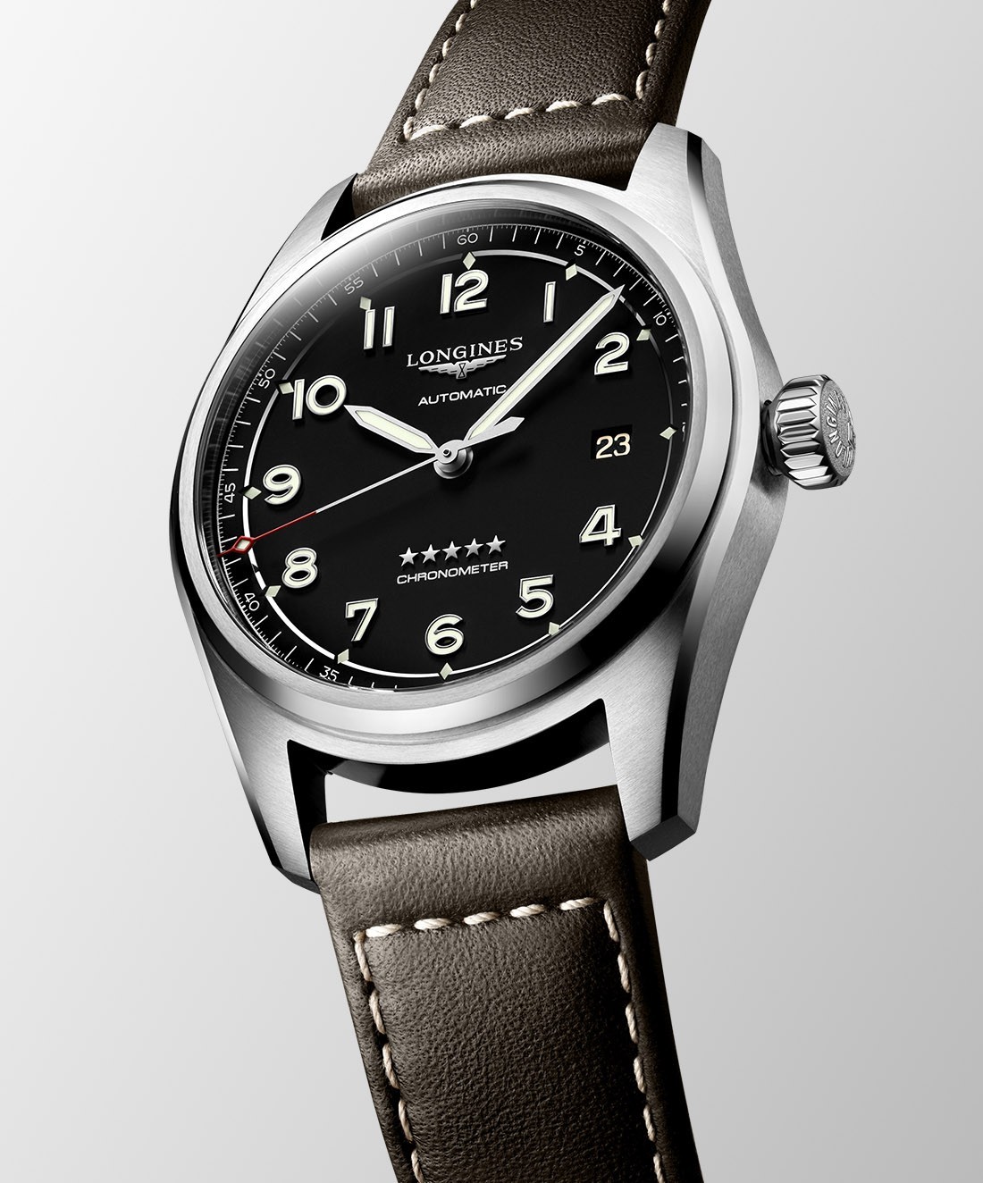 Longines Spirit 40mm watch. Model: L38104530