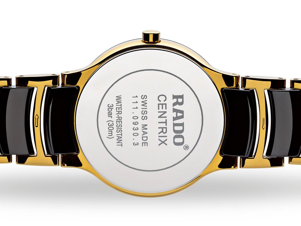 RADO Centrix Diamonds Watch. Model: R30930712 - Back