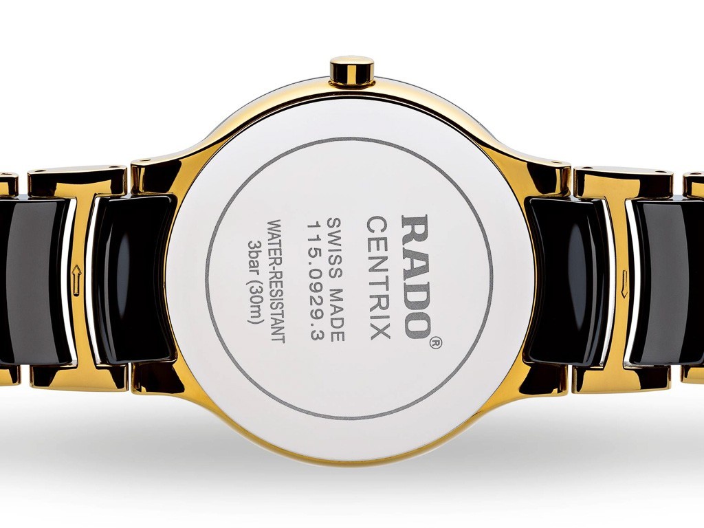 Rado Centrix Diamonds Watch. Model: R30929712 - Back