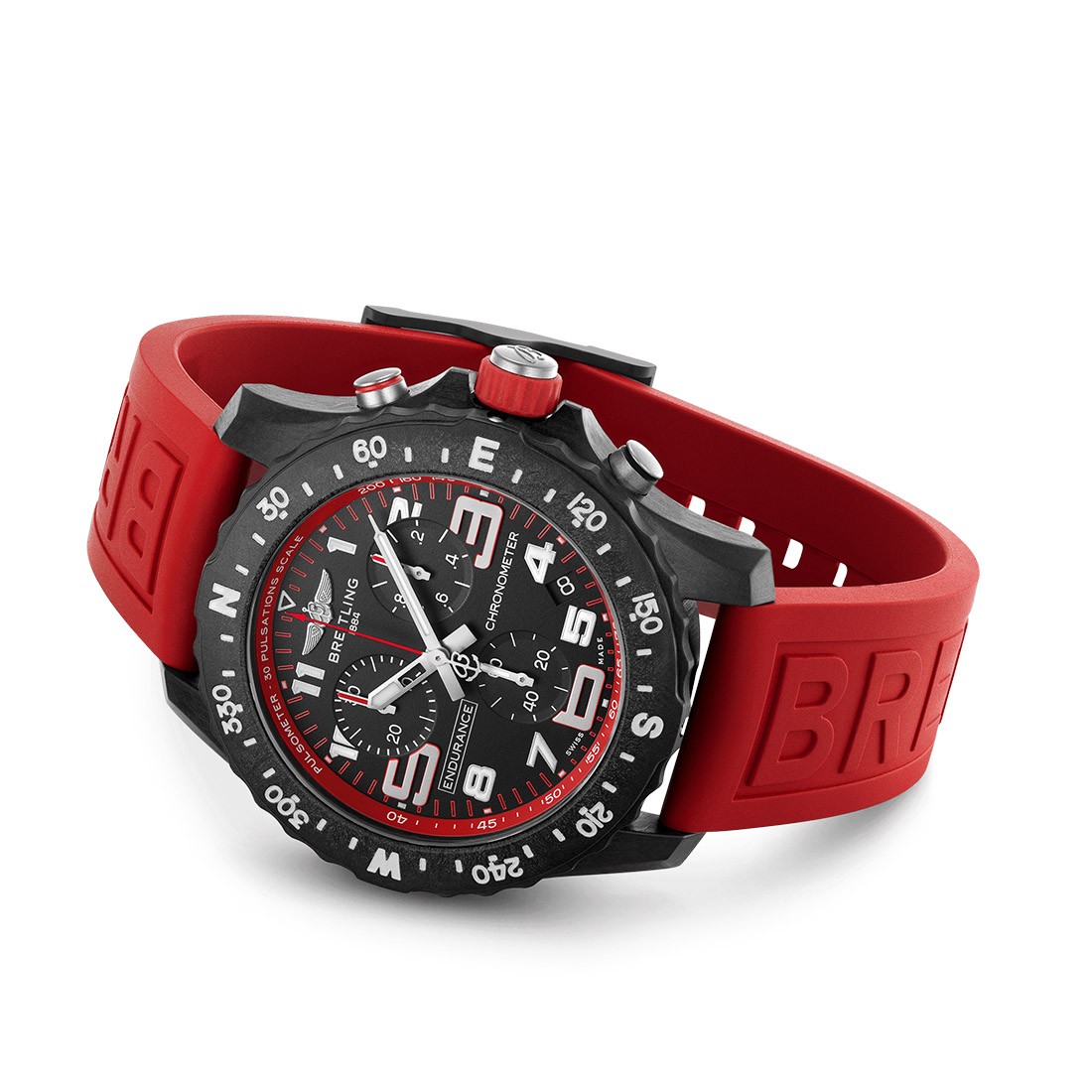 Breitling red deals strap
