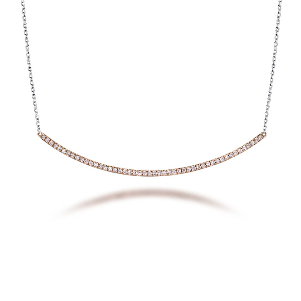 White & Argyle Pink Diamond Blush Ryder Necklace