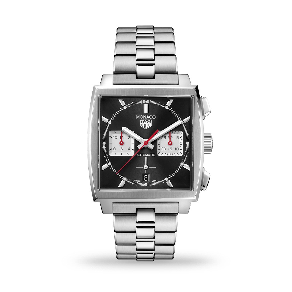 TAG Heuer Monaco Automatic 39mm Black Dial Bracelet