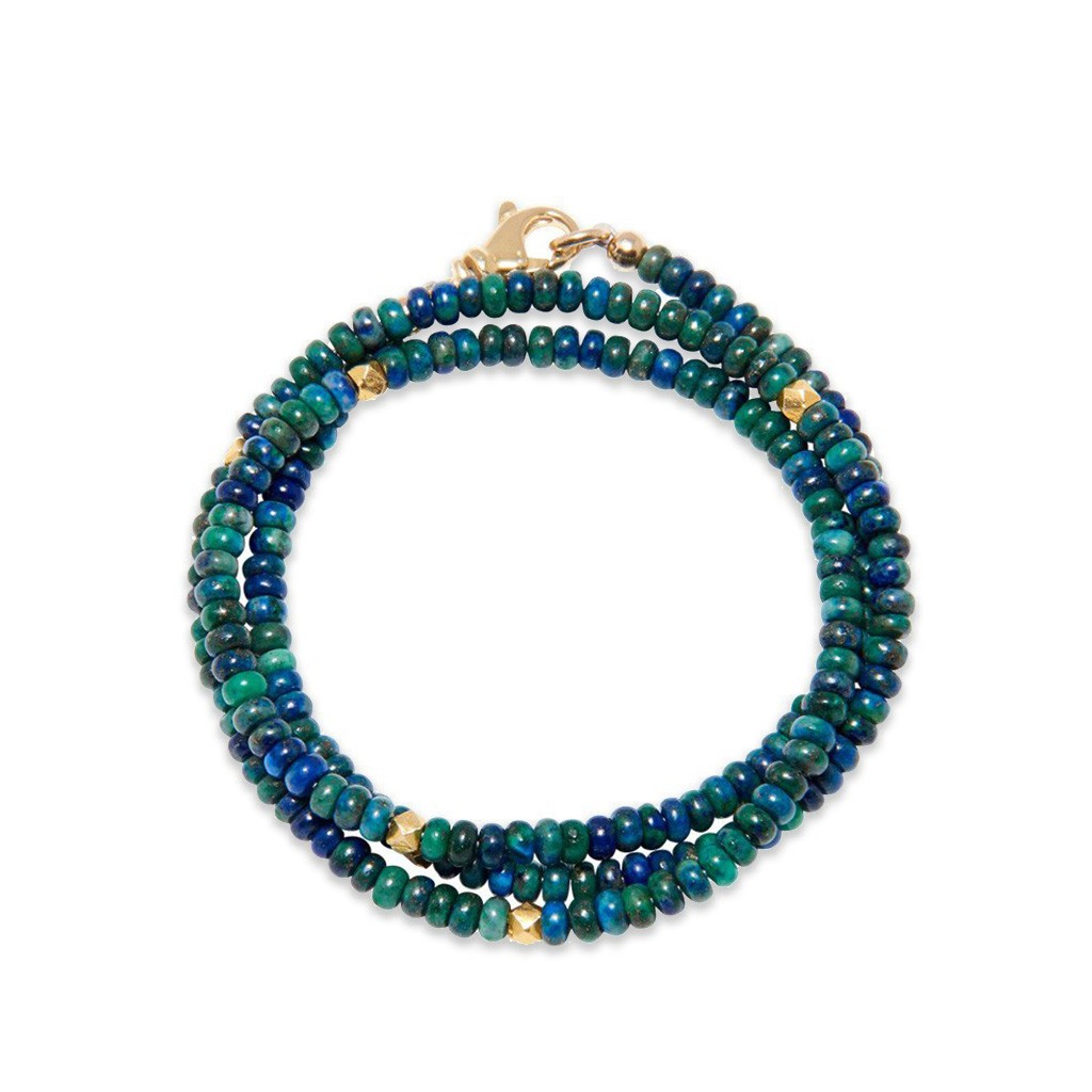 Nialaya The Mykonos Collection &#8211; Azurite Wristband