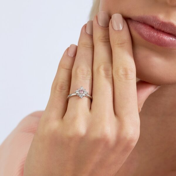 Kimberley White & Argyle Pink Diamond Kaira Ring | PKD-RDDMB0703