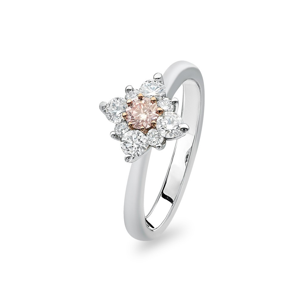 Kimberley White &#038; Argyle Pink Diamond Kaira Ring