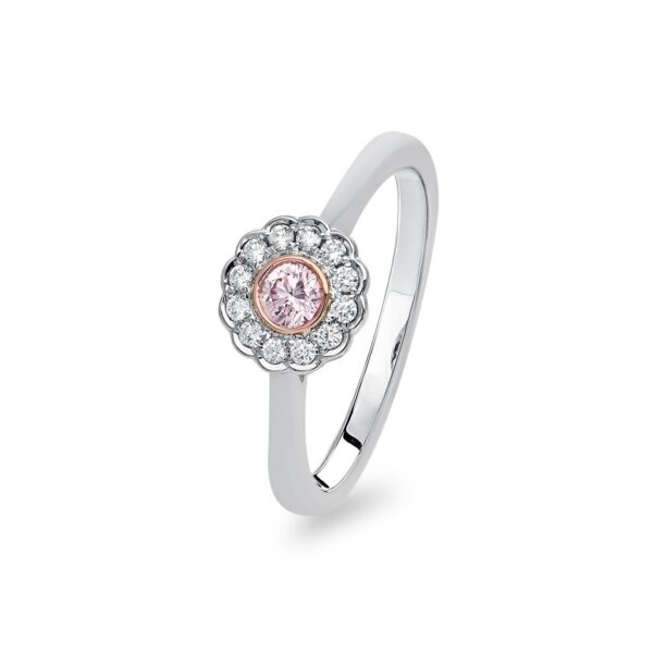 Kimberley White & Argyle Pink Diamond Delliah Ring | PKD-RDDPB0106