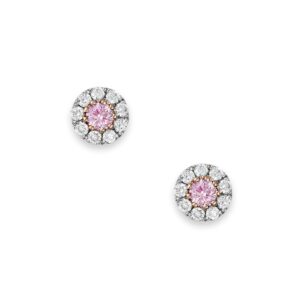 Kimberley White & Argyle Pink Diamond Angellier Earrings | PKE-RDSSB1211