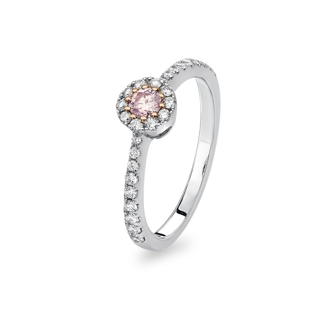 Kimberley White & Argyle Pink Diamond Lucille Ring