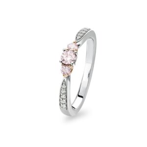 Kimberley White & Argyle Pink Diamond Aspen Ring | PKT-RDNVB0106