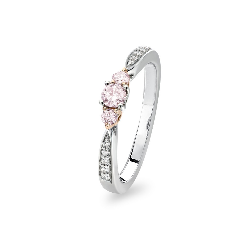 Kimberley White & Argyle Pink Diamond Aspen Ring