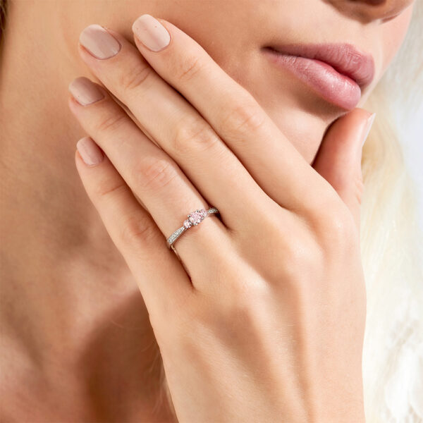 Kimberley White & Argyle Pink Diamond Trilogy Aspen Ring | PKT-RDNVB0109