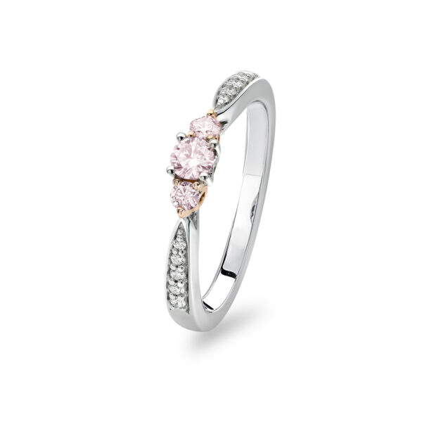 Kimberley White & Argyle Pink Diamond Trilogy Aspen Ring | PKT-RDNVB0109