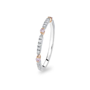 Kimberley White & Argyle Pink Diamond Betti Ring | PKW-RDHBB1201