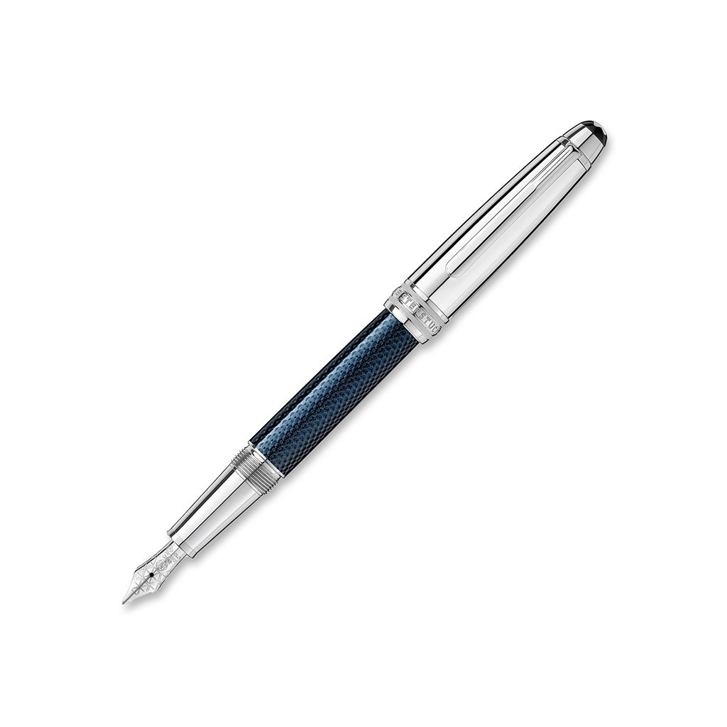 Montblanc Meisterstuck Solitaire Doue Blue Hour Classique Fountain Pen