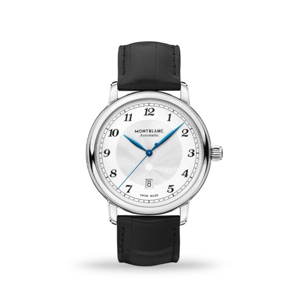 Montblanc Star Legacy Automatic Date Silver-White Dial 42 mm Black Leather | Model# 116511