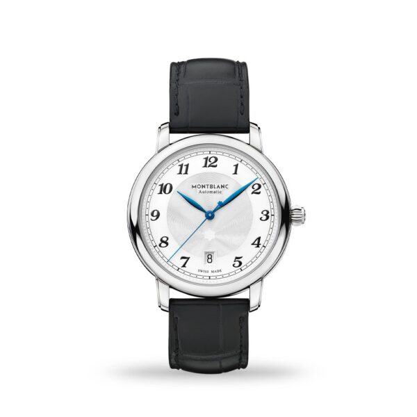 Montblanc Star Legacy Automatic Date Silver-White Dial 39 mm Black Leather | Model# 116522