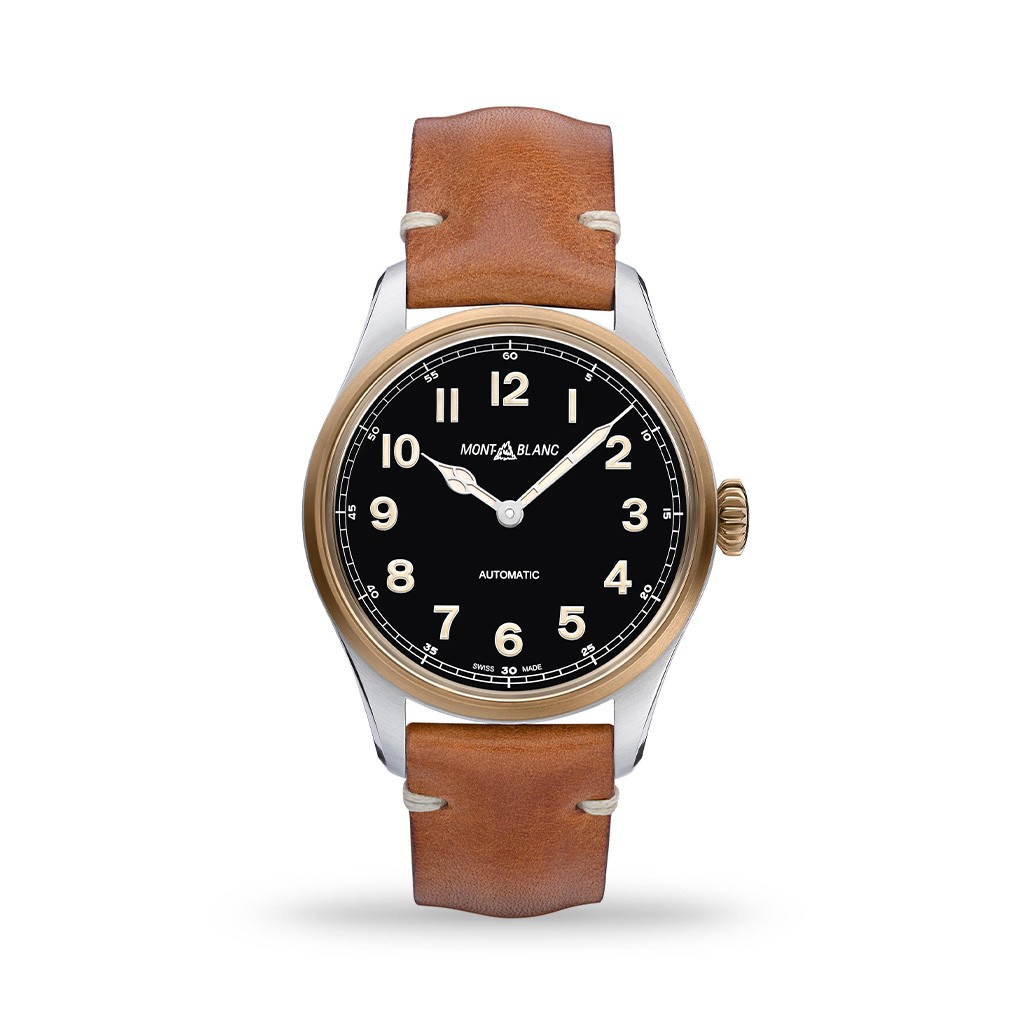 Montblanc 1858 Automatic Black Dial 40mm Calf Leather