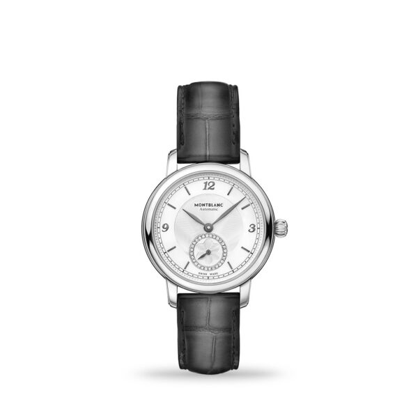 Montblanc Star Legacy Small Second Silvery White Dial 32mm Grey Leather | Model: 118536