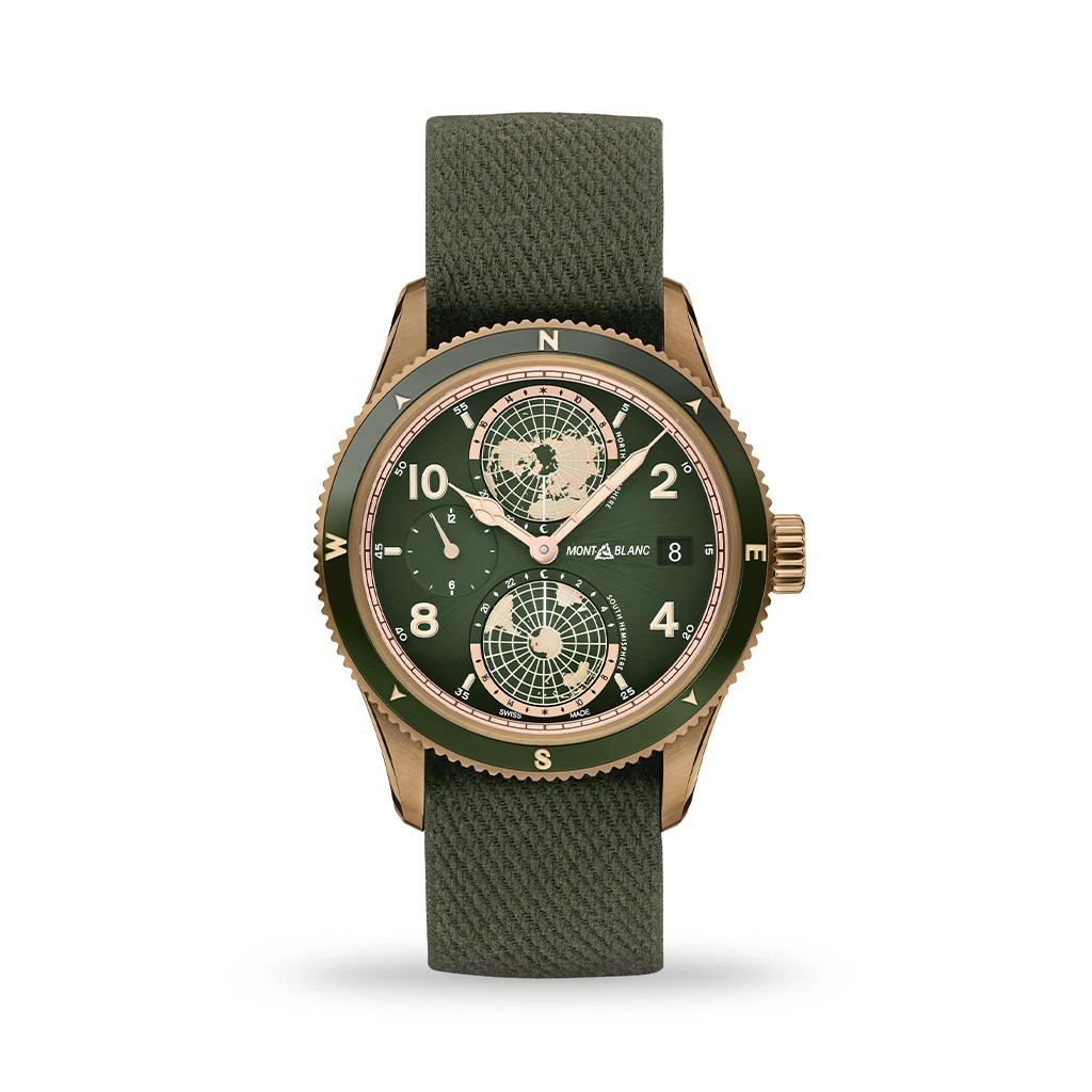 Montblanc 1858 Geosphere Limited Edition Automatic 42mm Khaki Green Nato
