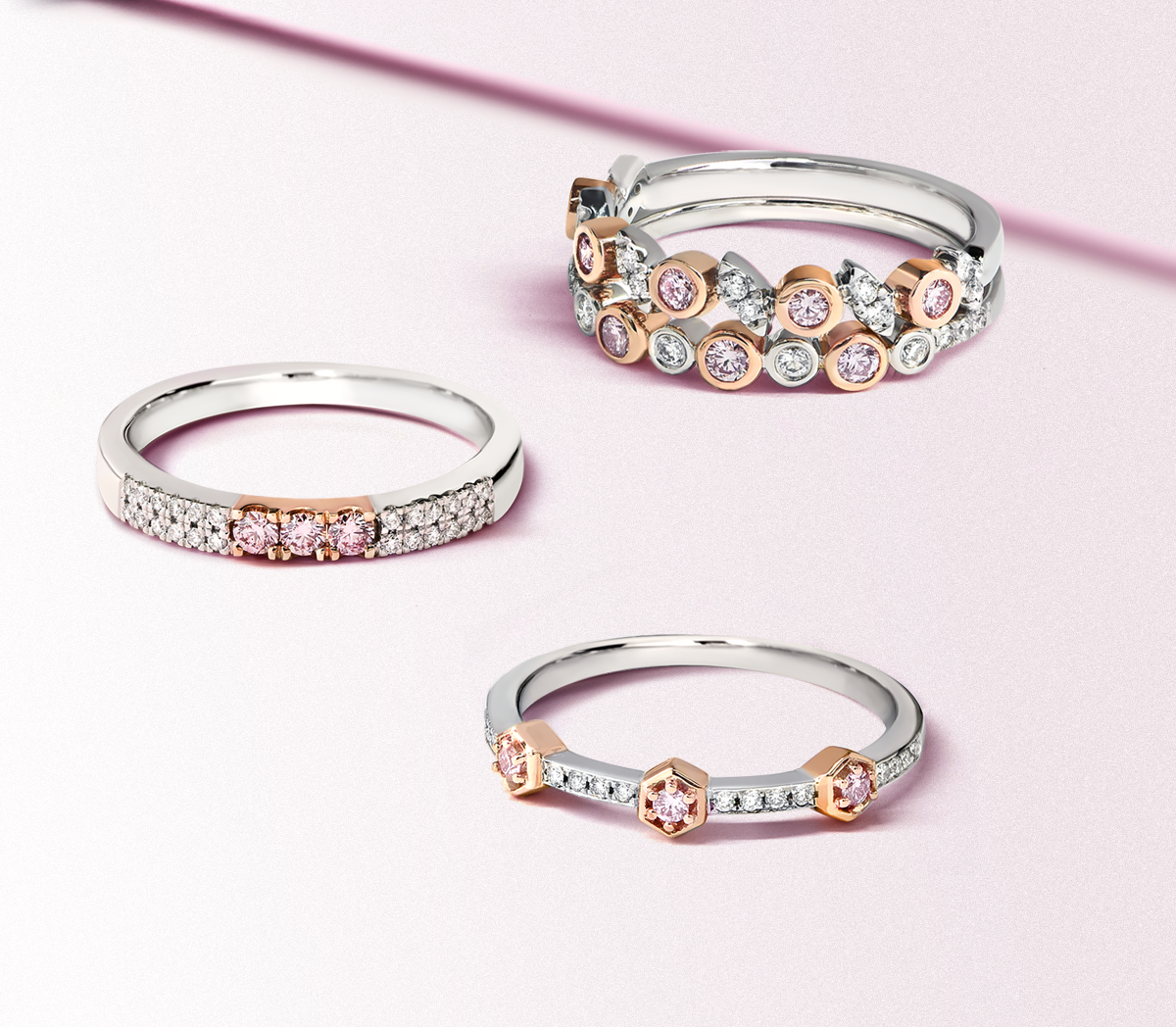 Pink shop stackable ring