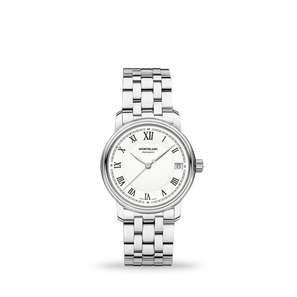 Montblanc Tradition Automatic Date Silvery White Dial 32mm Bracelet | Model# 124783
