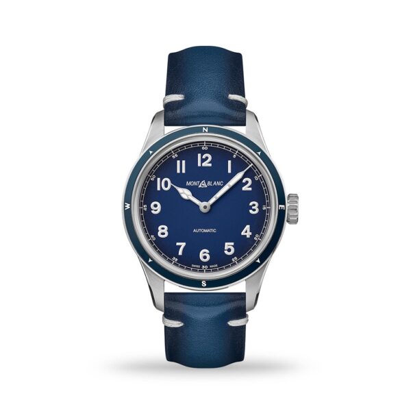 Montblanc 1858 Automatic Blue Dial 40mm Blue Leather | Model# 126758