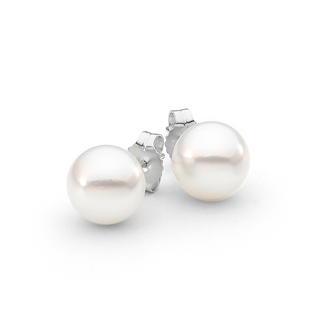 Allure South Sea Pearl Classic Stud Earrings White Gold | E04W08W