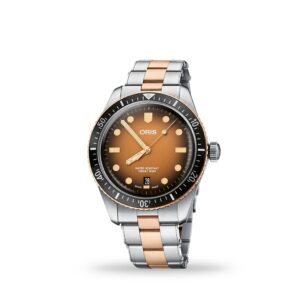 Oris Divers 65 Brown Dial with Steel & Bronze Bracelet 73377074356 MB
