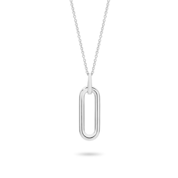 Gregory Chic Oval Link Plain Gold Drop Pendant | 201059 WG