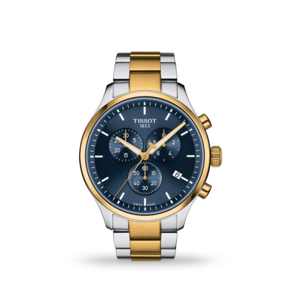 Tissot Chrono XL Classic 45mm, Stainless steel case with yellow gold PVD coating with stainless steel bracelet T1166172204100