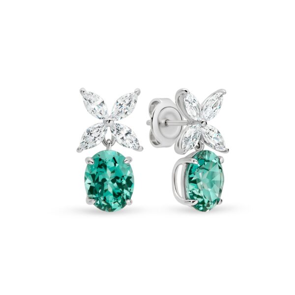 Leyla Rose Penelope Parabia Green Cubic Zirconia Earrings LR-ED75-Earrings