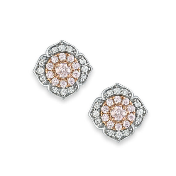 Blush Pink Diamonds Blush Allegria Earrings BPE-FLSSB0101