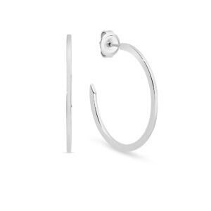 Bianca Silver Hoop Earrings | LRG-EH3
