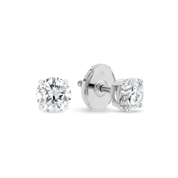 Gregory Classic Earrings 0.10ct White Gold - K26-0.10 WG