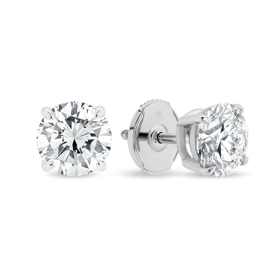 Classic Diamond Studs in White Gold 0.40-0.60ct