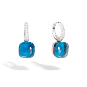 Pomellato Nudo London Blue Topaz & Diamond Earrings O_C015B9O6TLTU