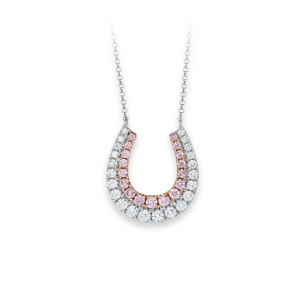 Pink Kimberley White &#038; Argyle Pink Diamond Kimberley Equine Pendant